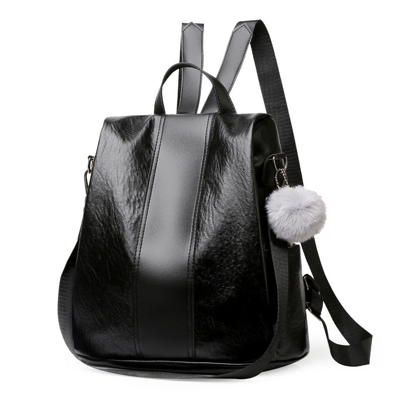 Women's Fashion All-match Double Back Casual Large-capacity Backpack