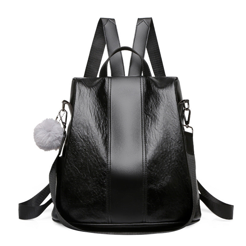 Women's Fashion All-match Double Back Casual Large-capacity Backpack