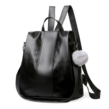 Women's Fashion All-match Double Back Casual Large-capacity Backpack