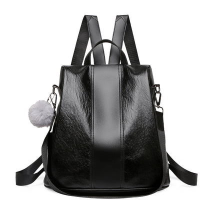 Women's Fashion All-match Double Back Casual Large-capacity Backpack